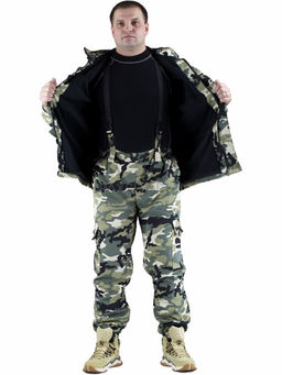 Утепленный демисезонный костюм Forest trail Nappa для активного отдыха (горка на флисе) - Rax фото 6