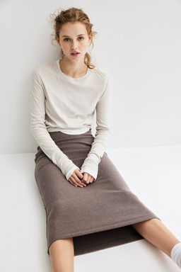 Falda midi en canale - H&m фото 2