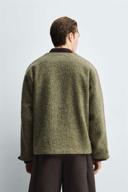 TEXTURED RELAXED FIT CARDIGAN - Zara фото 2