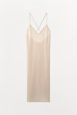 LONG SLIP DRESS WITH MULTI-POSITION STRAPS - Zara фото 13