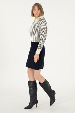 Женская темно-синяя трикотажная юбка Неожиданная скидка в корзине - U.s. polo assn фото 3