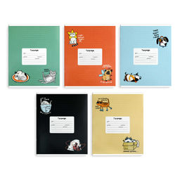 Цена за 2 шт. Тетрадь школьная ученическая, 18 л, клетка, арт. 70909/ 10 СМЕШНЫЕ ПИТОМЦЫ /А5+, мягкий переплёт (2