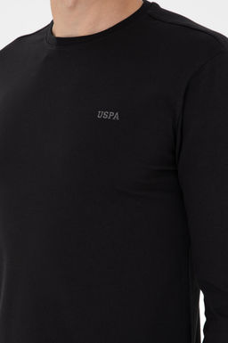 Мужской черный базовый свитшот - U.s. polo assn фото 7