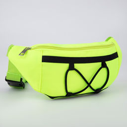 Сумка поясная со шнуровкой, цвет жёлтый - Nazamok фото 3