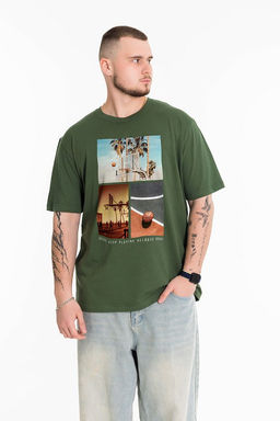 Футболка М125087Па хаки