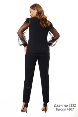 Блуза AVE RARA 2132 Черный  фото 2