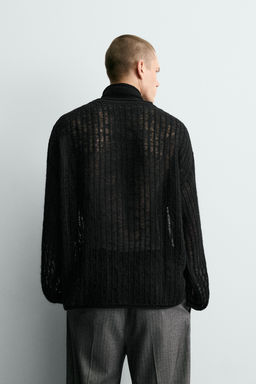 TEXTURED MESH JUMPER - Zara фото 3