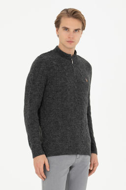 Мужской свитер антрацитового меланжа - U.s. polo assn фото 8