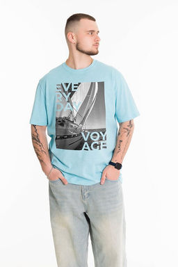 Футболка М125064Па голубой