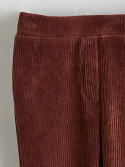 Beli Lastikli Basic K?z ?ocuk Kadife Tayt