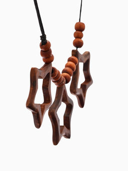 Кулон «Три звезды», дерево соно