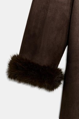 BELTED FAUX FUR COAT ZW COLLECTION - Zara фото 8