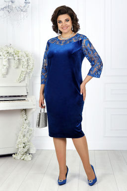 Платье Ninele 7431-Р темно-синий - Mira fashion фото 122