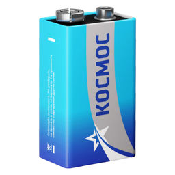 Элемент питания "Космос" солевой 6F22 9V (крона) блистер 1шт.