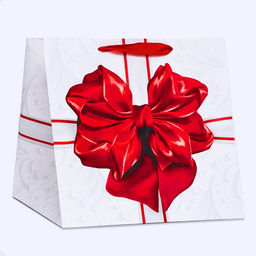 Пакет подарочный «Бант» 30×30×30 см