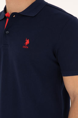 Футболка мужская U.S. Polo Assn темно-синяя хлопок  фото 7
