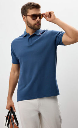 Поло F611-07-8842 l.blue - Fine joyce фото 8