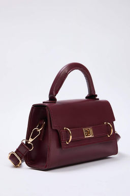 Bordo Gold Toka Detayl? Kad?n Mini City Canta TAKAW26OC00030 - Trendyolmilla фото 2