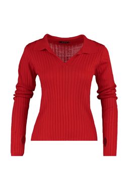 K?rm?z? Kol Ucu Detayl? Polo Yaka Triko Kazak TWOAW21KZ1113