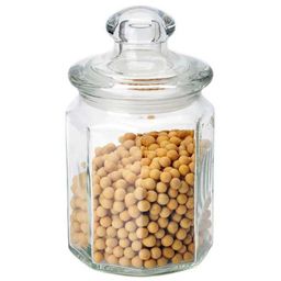 Стеклянная банка для сыпучих продуктов с крышкой LATTINA, объем:0,6 л, тм Mallony 004468 /MALLONY/