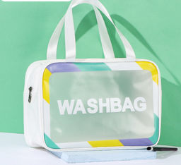 Дорожная прозрачная сумка WASH BAG 30*20см (3156) Белая
