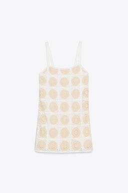 CROCHET SHORT DRESS - Zara фото 3
