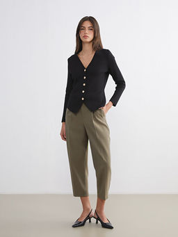 V Yaka Kad?n Triko H?rka