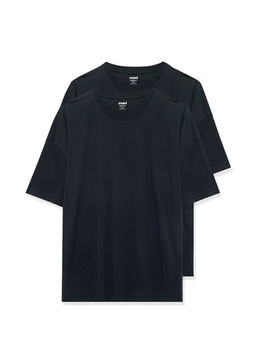 2li Oversize Siyah Basic Ti??rt Seti