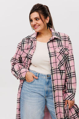 Пальто ANELLI 1338 розовый кизил  фото 4