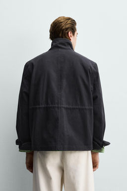 PARKA REGULAR FIT ALGOD?N / Marino oscuro - Zara фото 3