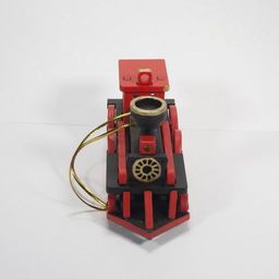 Новогодние елочные игрушки: Ретро паровоз 9005 - Idh фото 5