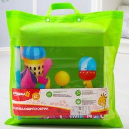 Игровой коврик для детей на фольгированной основе Карусель, размер 180х100x0,5 см, Крошка Я  фото 5