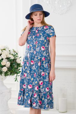 Платье женское из кулирки Кармелита Розы - Амадэль фото 16