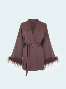 Блузка-кимоно с перьями, B2724/samali