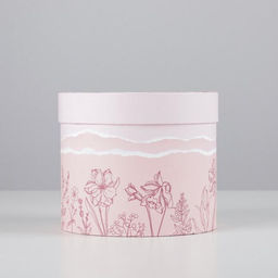 Коробка подарочная круглая Розовый, 14 16 см - Дарите счастье фото 2