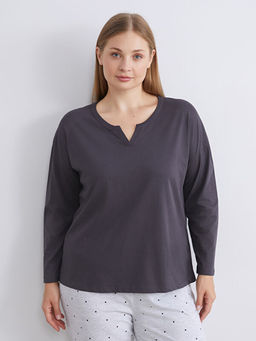 Ka??k Yaka Kad?n Pijama ?st?