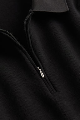 Polo efecto neopreno con media cremallera Slim Fit - H&m фото 6
