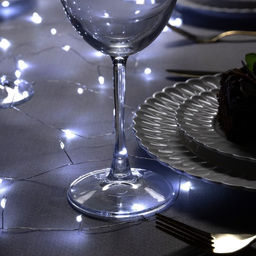 Гирлянда Мишура 5 м роса, IP20, серебристая нить, 100 LED, свечение белое, USB - Luazon lighting фото 2