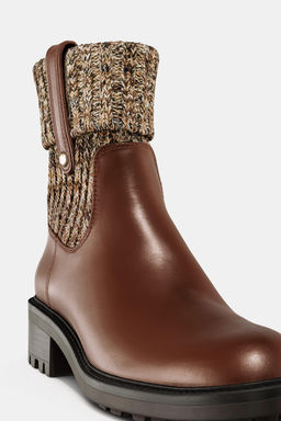 FLAT SOCK ANKLE BOOTS - Zara фото 4