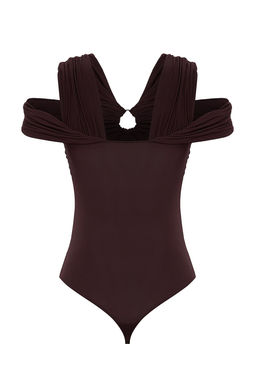 TRENDYOLMILLA Haki Carmen Yaka Aksesuarl? Orme Body TPRSS25BD00004
