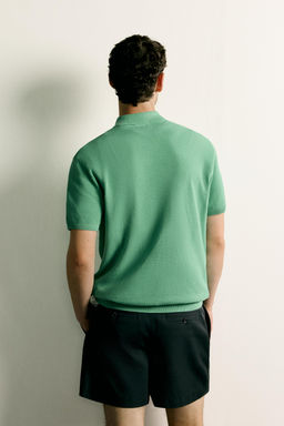 POLO PUNTO REGULAR FIT ESTRUCTURA / Verde - Zara фото 3