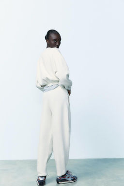 CARROT FIT PLUSH TROUSERS - Zara фото 12