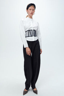 MESH BONED CORSET WITH METAL DETAILING - Zara фото 3