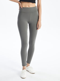 Kad?n Beli Lastikli Ekstra Dar Fit D?z Tayt