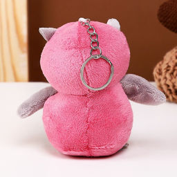 Мягкая игрушка Сова с серым клювиком, на брелоке, 10 см, цвета МИКС - Simaland фото 3