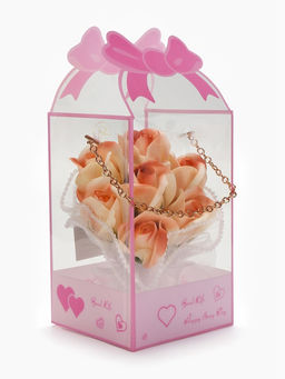 Набор из 6 нежных бело-розовых мыльных роз - SB BEAUTY фото 2