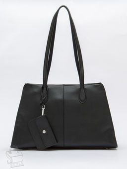 Сумка женская кожаная 1008C black Polina&Eiterou