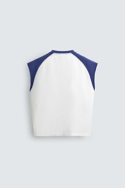 CAMISETA TANK COLOR BLOCK / Blanco