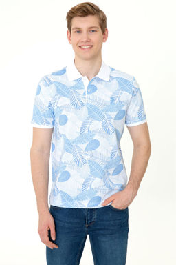 U. S. Polo Assn Мужская темно-синяя футболка с воротником-поло - U.s. polo assn фото 7