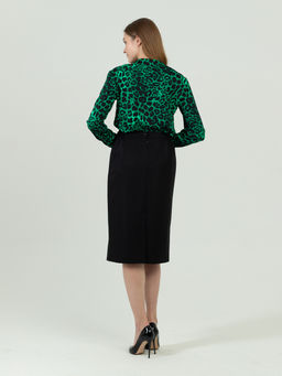 Юбка прямого силуэта, на подкладке